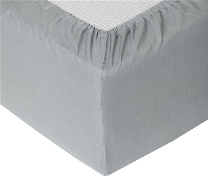 Produktbild Domoletti FITTED SHEET COTTON 90X200+25 GREY (90 x 200 cm)