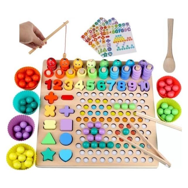 Kruzzel Houten Puzzel - Kralen DU17252