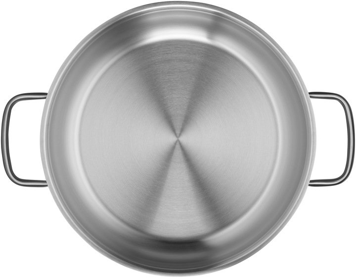 Actual product image WMF Stainless Steel Serving Pan 28cm Gourmet Plus Induction Uncoated (28 cm, Frying pan, Stainless steel)