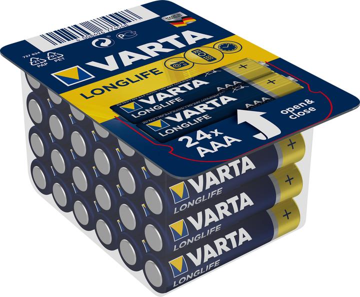 Produktbild Varta Longlife (24 Stk., AAA, 1200 mAh)