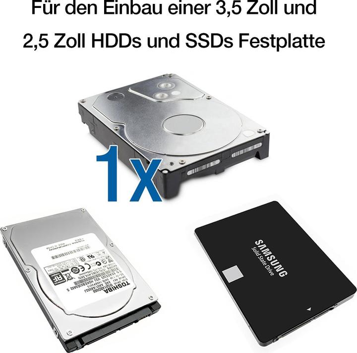 Actual product image Fantec Fantecdb-Alu31 Aluminium Case (3.5")