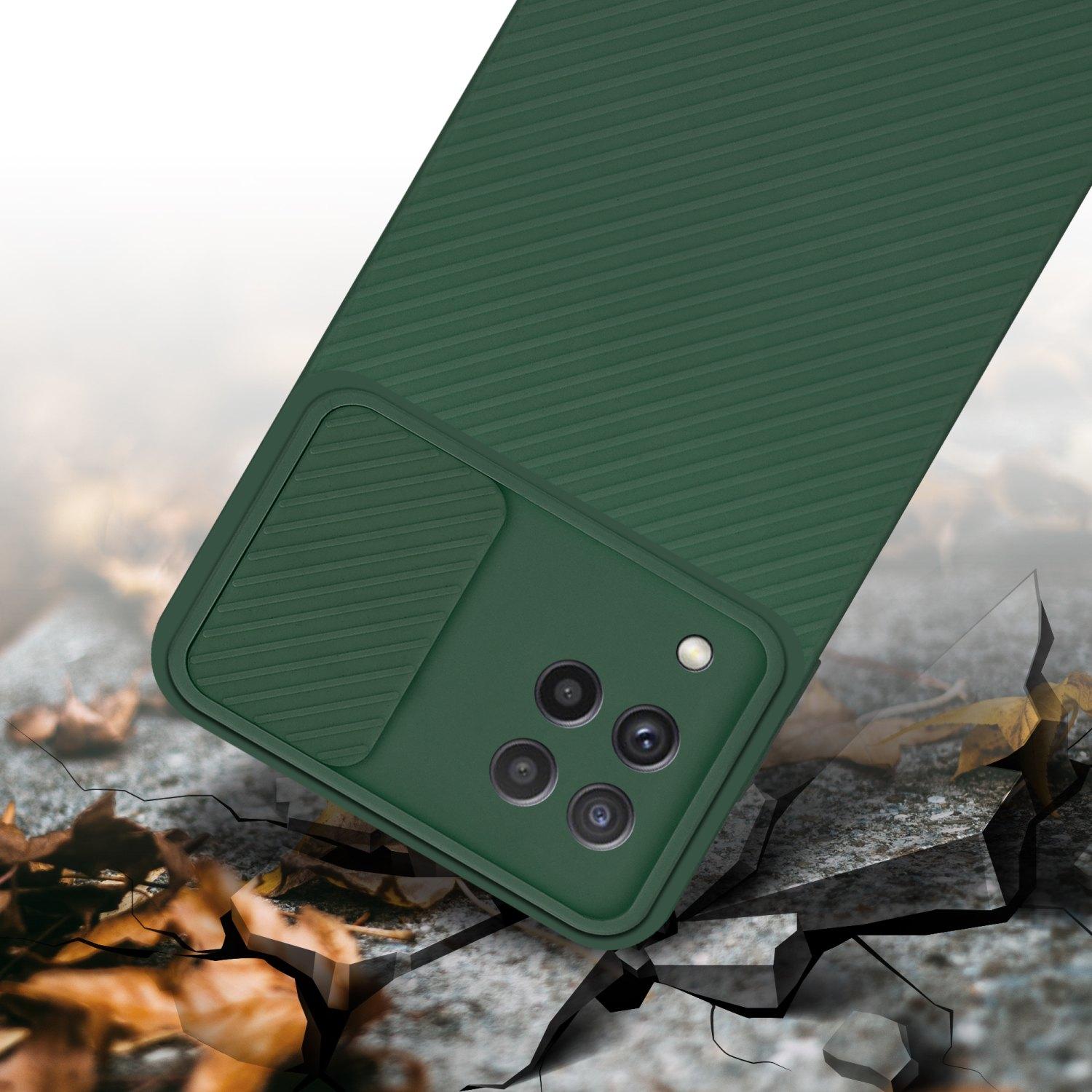 Thumbnail - Cadorabo Hülle für Samsung Galaxy A22 4G im TPU mit Kameraschutz LM009 Style (Samsung Galaxy A22), Smartphone Hülle, Grü...