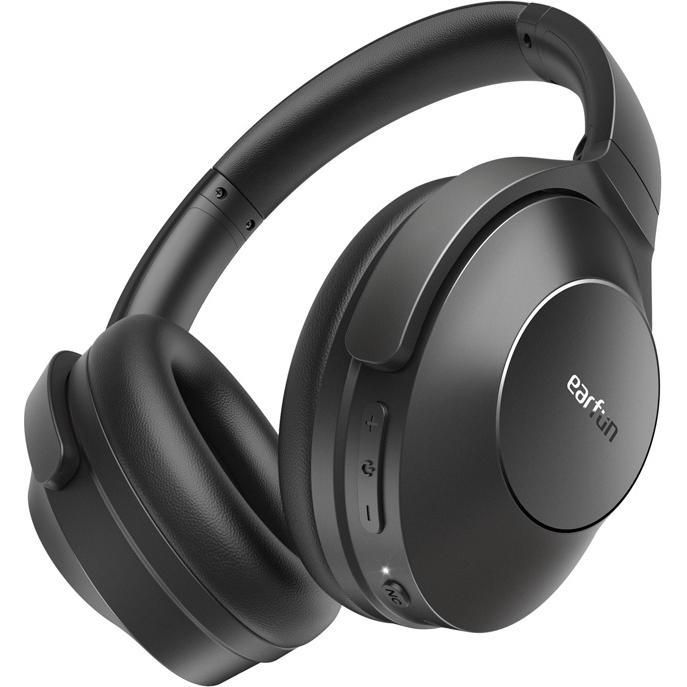 EarFun Wireless Headphone Wave Life HP201 (ANC, 60 h, Cablato, Senza fili), Cuffie, Nero