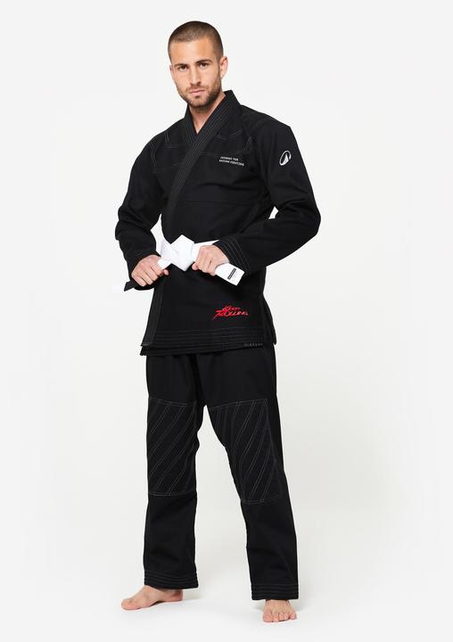 Produktbild Outshock Kimono Brasilianisches Jiu-Jitsu 450 g/m² - schwarz (188)