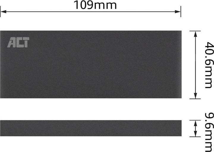 Actual product image AC1600 Storage Drive Enclosure SSD Enclosure Black M.2 (M.2)