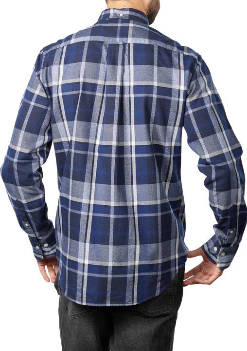 Produktbild GANT Check Shirt Long Sleeve Marine (L)