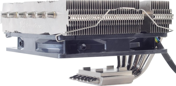 Actual product image Silverstone SST-NT06-PRO-V2 - Nitrogon CPU cooler with 6 heat pipes and 120 mm PWM fan for