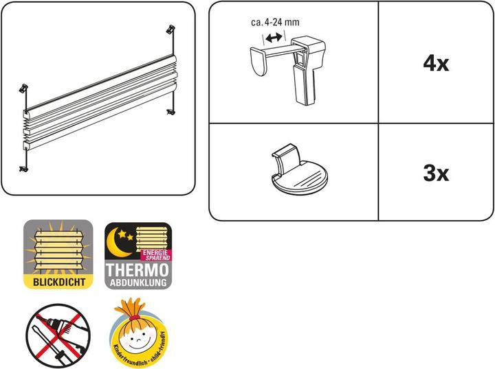 Produktbild Gardinia Easyfix Plissee Day + Night (100 x 130 cm)