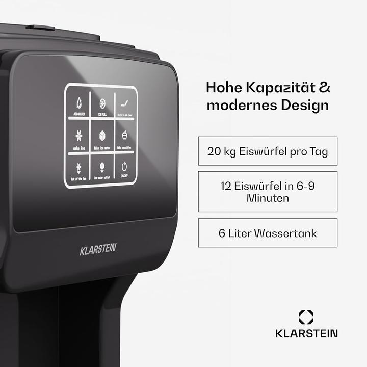 Produktbild Klarstein 3in1 Eiswürfelmaschine