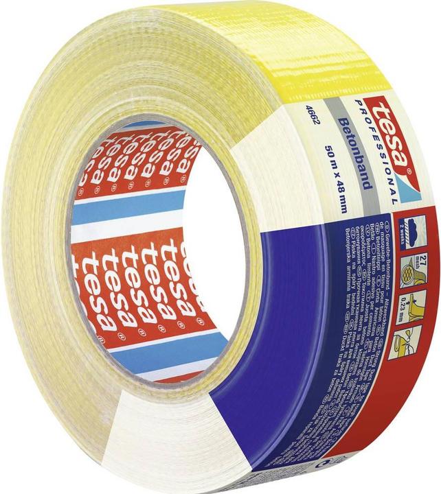 Actual product image tesa Concrete tape yellow 50m:48mm (48 mm)
