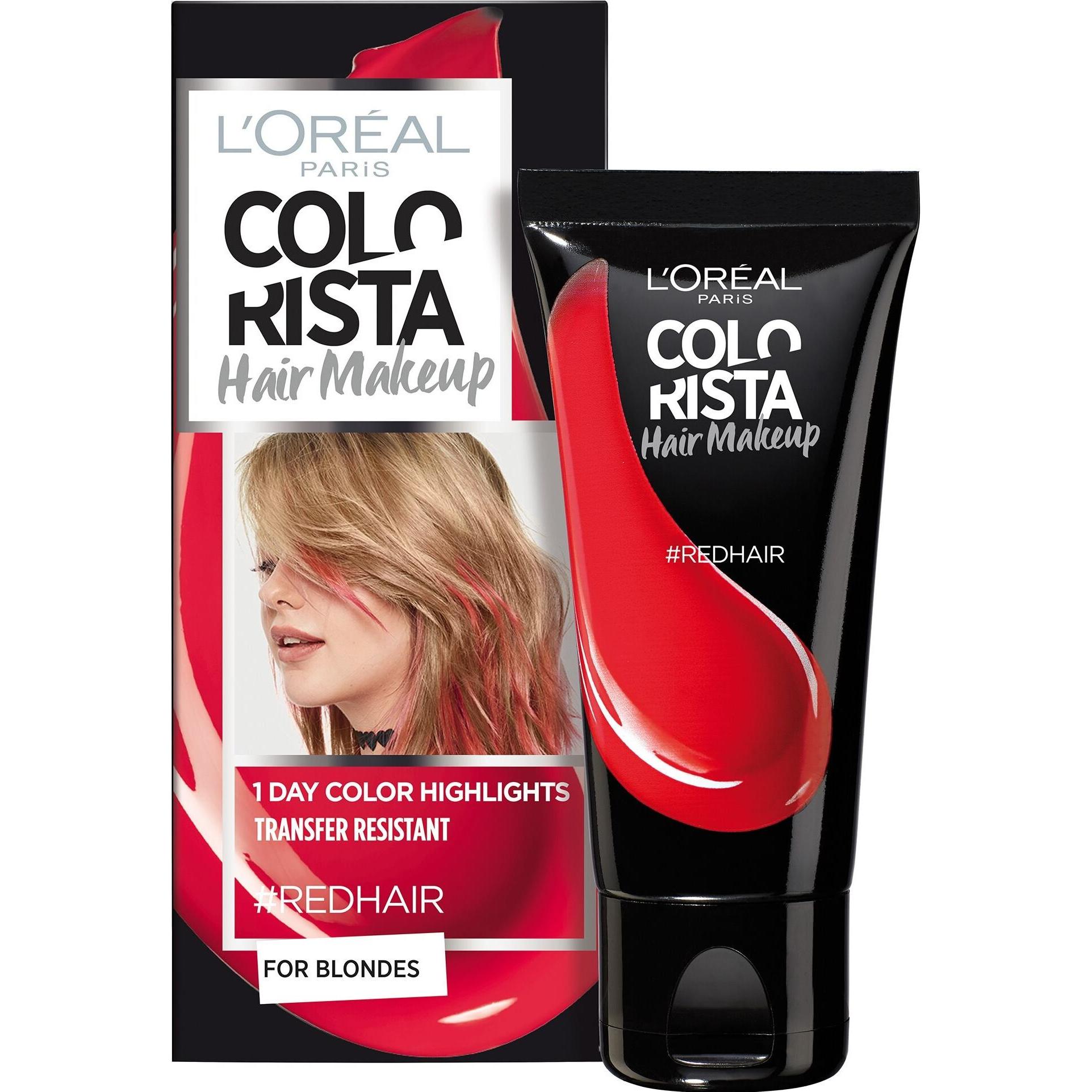 L'oréal Paris Donna Rossa Tinta Per Capelli, L'oreal Colourista Trucco Per Capelli Tintura Temporanea Per Capelli Rossocapelli (#Rothaar)