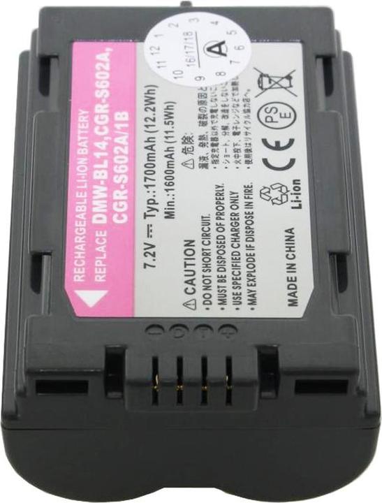 Image du produit AccuCell Akku Panasonic CGR-S602, CGR-S603 (Batterie de l'appareil photo)