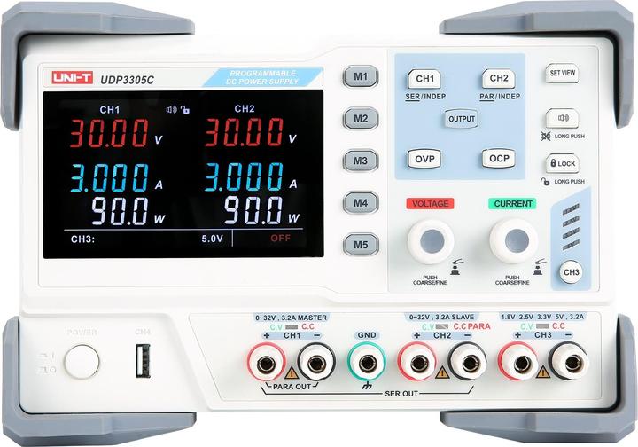Image du produit Uni-T Alimentation de laboratoire UDP3305C, 3 canaux, RS232, 0...30 V, 0...5 A, 315 W