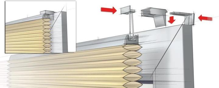 Produktbild Gardinia Easyfix Wabenplissee mit 2 Bedienschienen (90 x 130 cm)