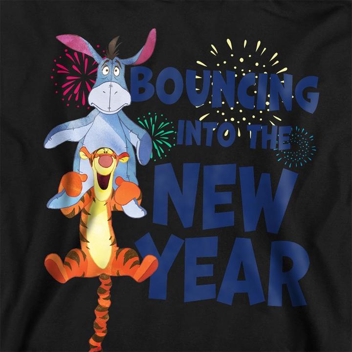 Immagine prodotto Winnie the Pooh Bouncing Into The New Year Felpa con Cappuccio Bambini (128)