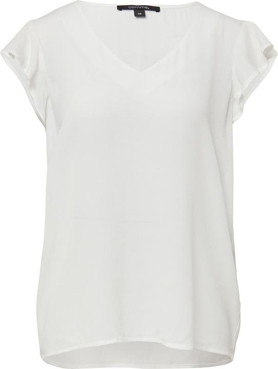 Produktbild Comma Bluse Semitransparente Viskosebluse mit Volantärmeln (44)