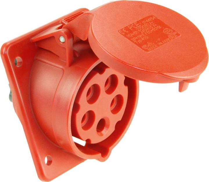 Image du produit PCE 415-6TTf87 Prise en saillie inclinée 16A 5p 6h IP44/54 TT