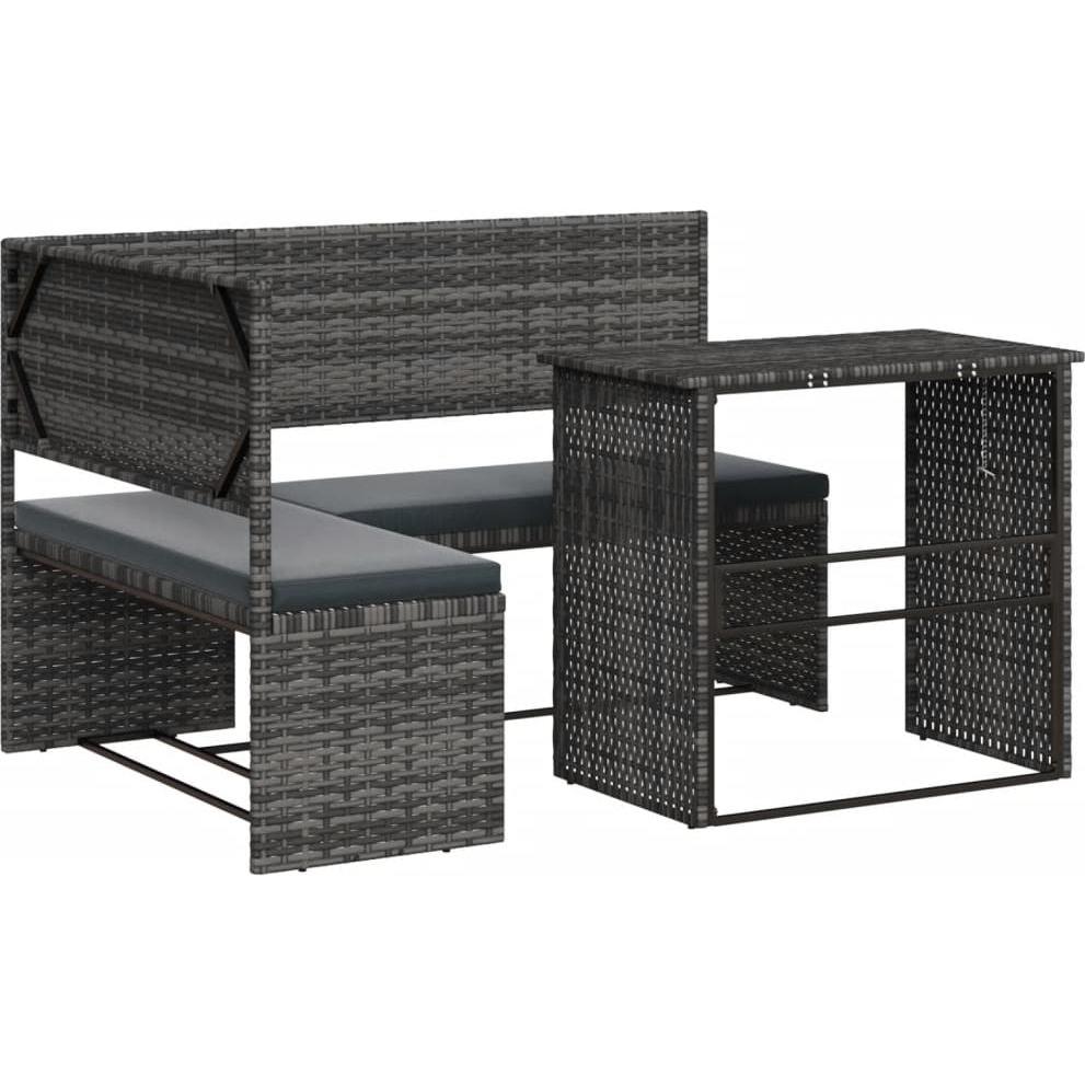 VidaXL, Gartenlounge, 10-tlg. Garten-Lounge-Set mit Kissen