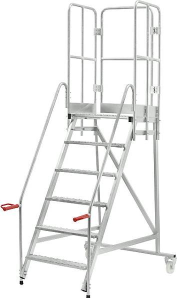 Produktbild eurokraft pro Mobile Podestleiter (Gerüst, 152.60 cm)