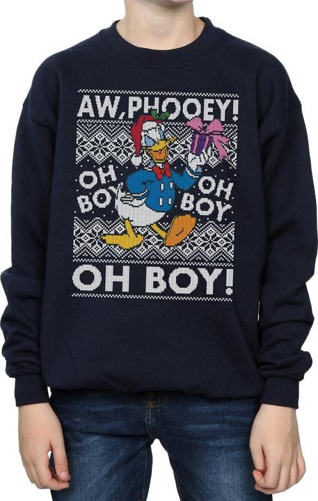 Immagine prodotto Disney Donald Duck Christmas Fair Isle Felpa Ragazzi (140, 146)