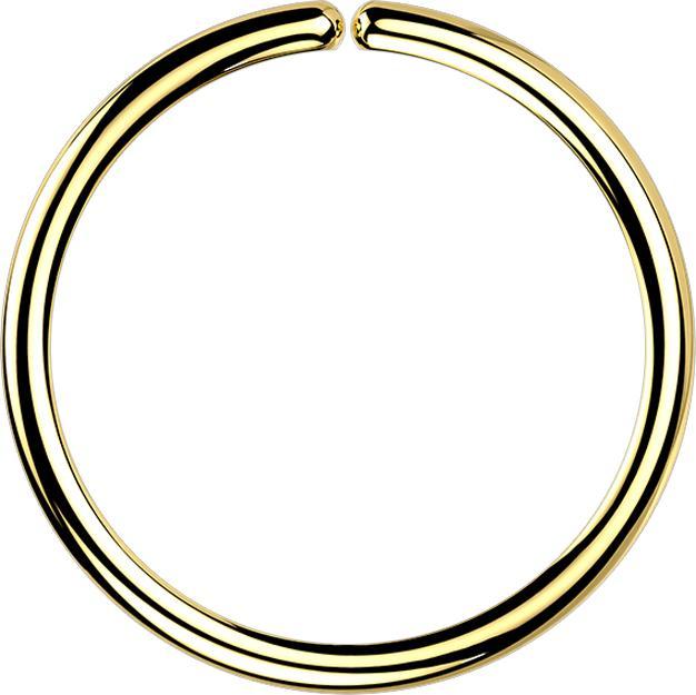 Produktbild Star Piercing Micro Piercing Ring vergoldet (Titan, ohne Messing)