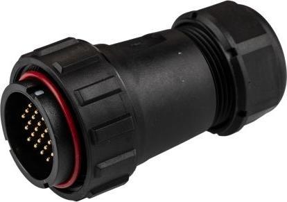 Immagine prodotto RS PRO Connettore di alimentazione Spina per montaggio su cavo, 24 poli 5.0A, terminazione a saldare IP68