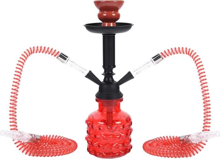 Image du produit Moosmayr Shisha Smarty Rouge 32cm 2 connecteurs (32 cm)