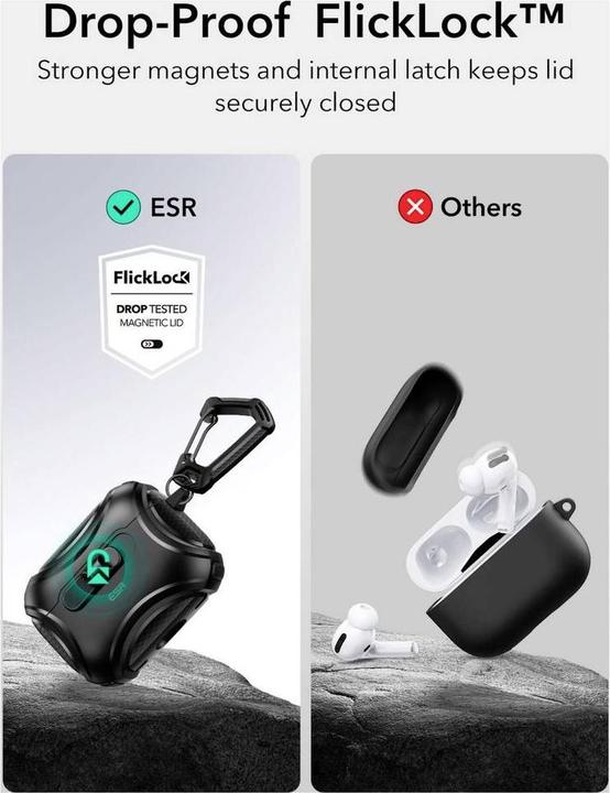 Actual product image ESR Cyber FlickLock HaloLock AirPods Pro 3 (Charging case cover)