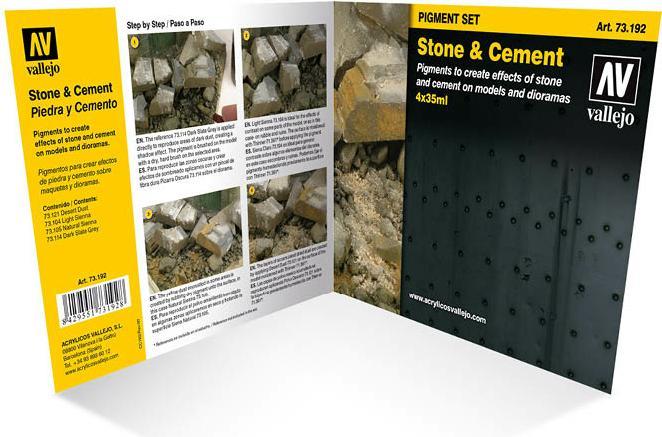 Actual product image Vallejo Stone and Cement Pigment Set