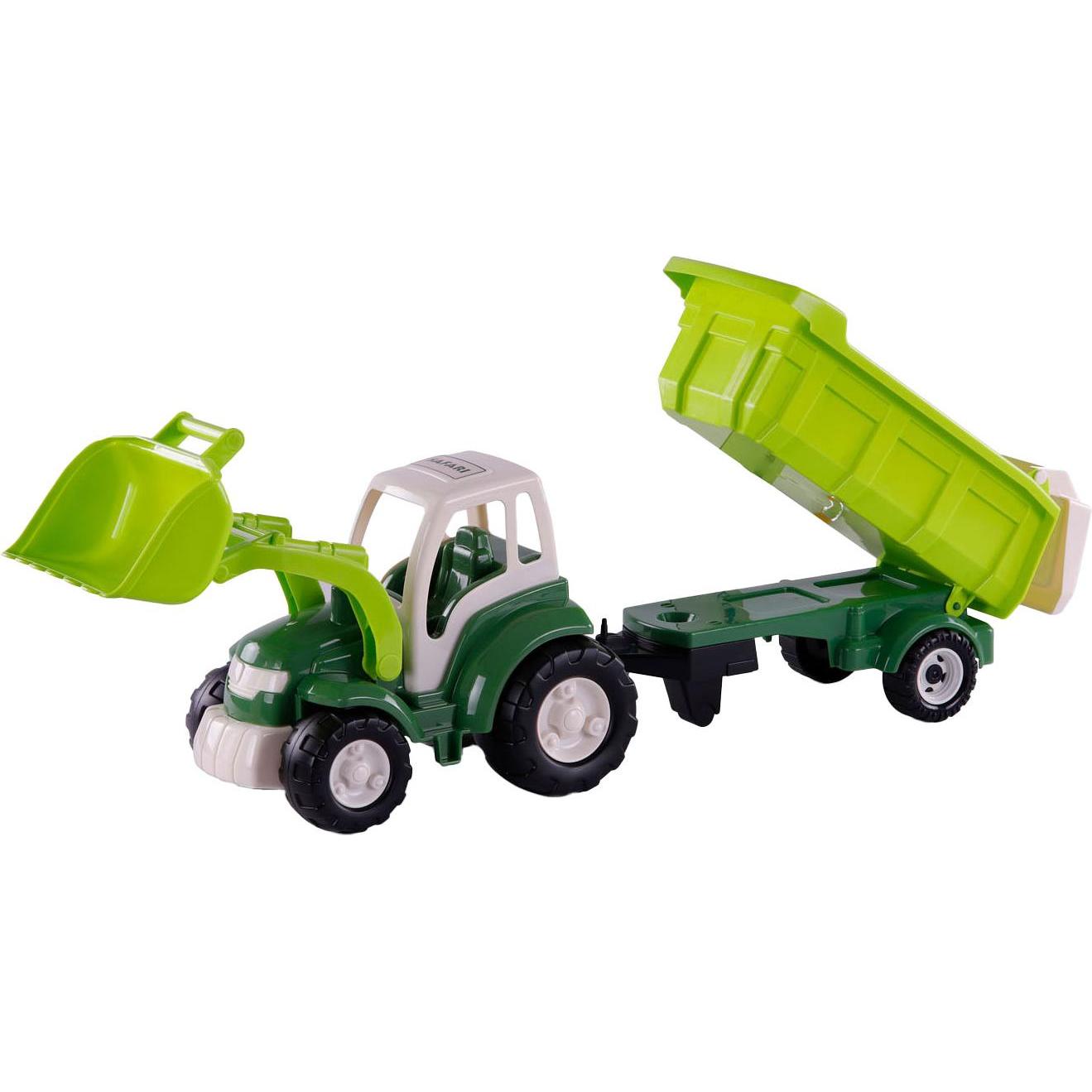 Thumbnail - Polesie Cavallino XL Traktor grün mit Kippanhänger, 86,5 cm
