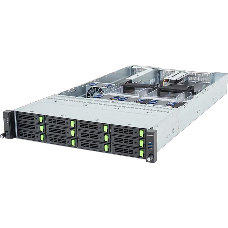 Gigabyte Barebone R263-ZG0-AAL2 (Rev. 3.x) Rack Server 2U Single Sockel SP5 6NR263ZG0DR000ACL2, Serv
