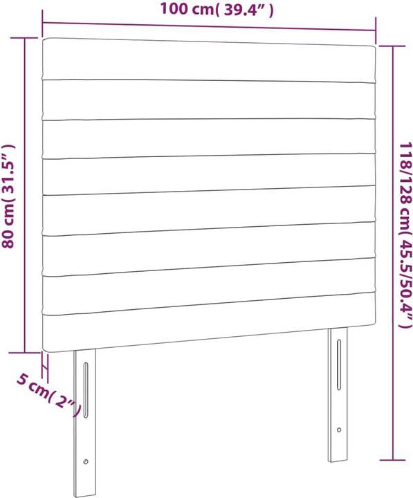 Immagine prodotto VidaXL Daria (100 x 5 x 128 cm)