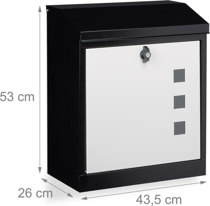 Actual product image Relaxdays Mailbox