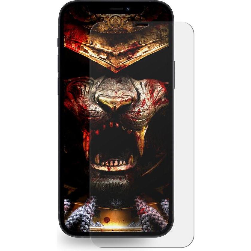 Protectorking 4x 3D A++ echtes Tempered 9H Panzerhartglas KLAR (4 Stück, Apple iPhone 12), Smartphone Schutzfolie