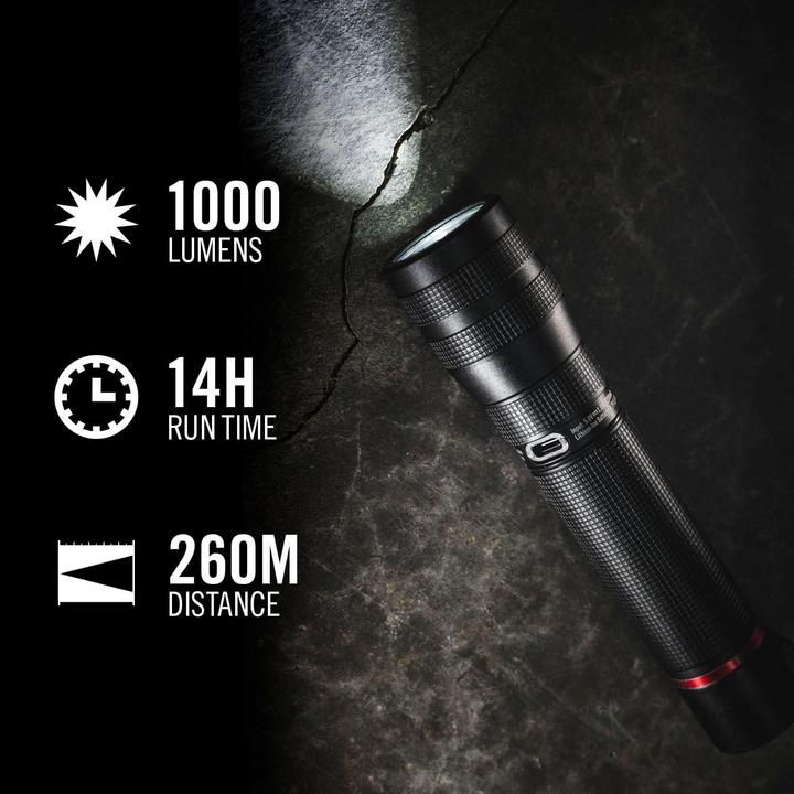 Produktbild Coast 2 Stück G60R 1000 Lumen wasserdichte wiederaufladbare Taschenlampe (1000 lm)