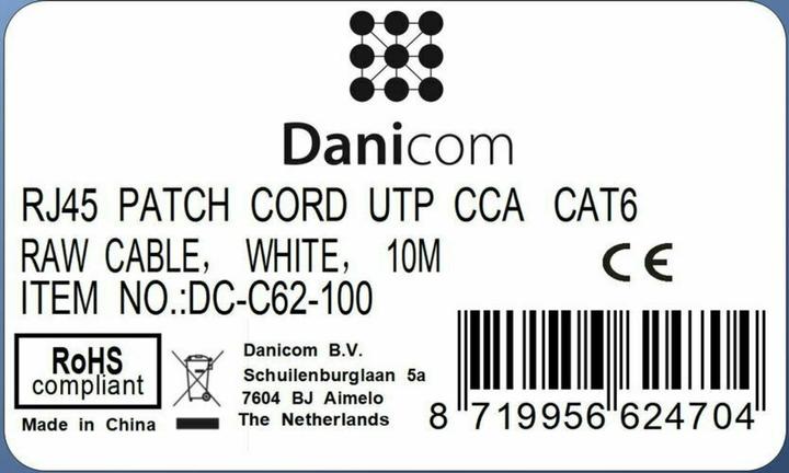 Produktbild Dsit CAT 6 Netzwerkkabel U/UTP (CAT6, 10 m)