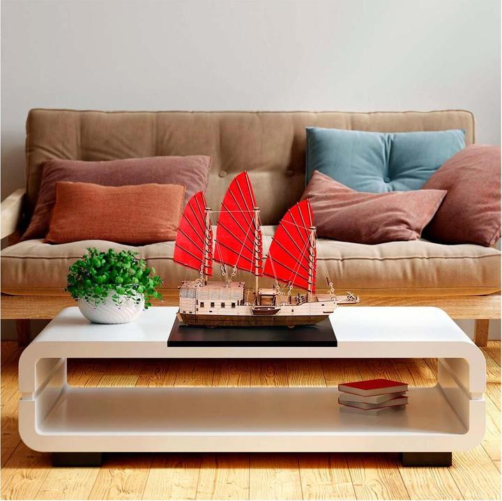 Actual product image Eco Wood Art Asian ship (Djong) - 3D wooden construction kit