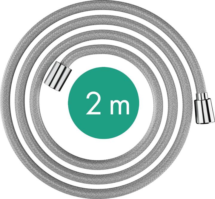 Produktbild hansgrohe Designflex Textilbrauseschlauch, Länge 2000mm, 28230 (200 cm)