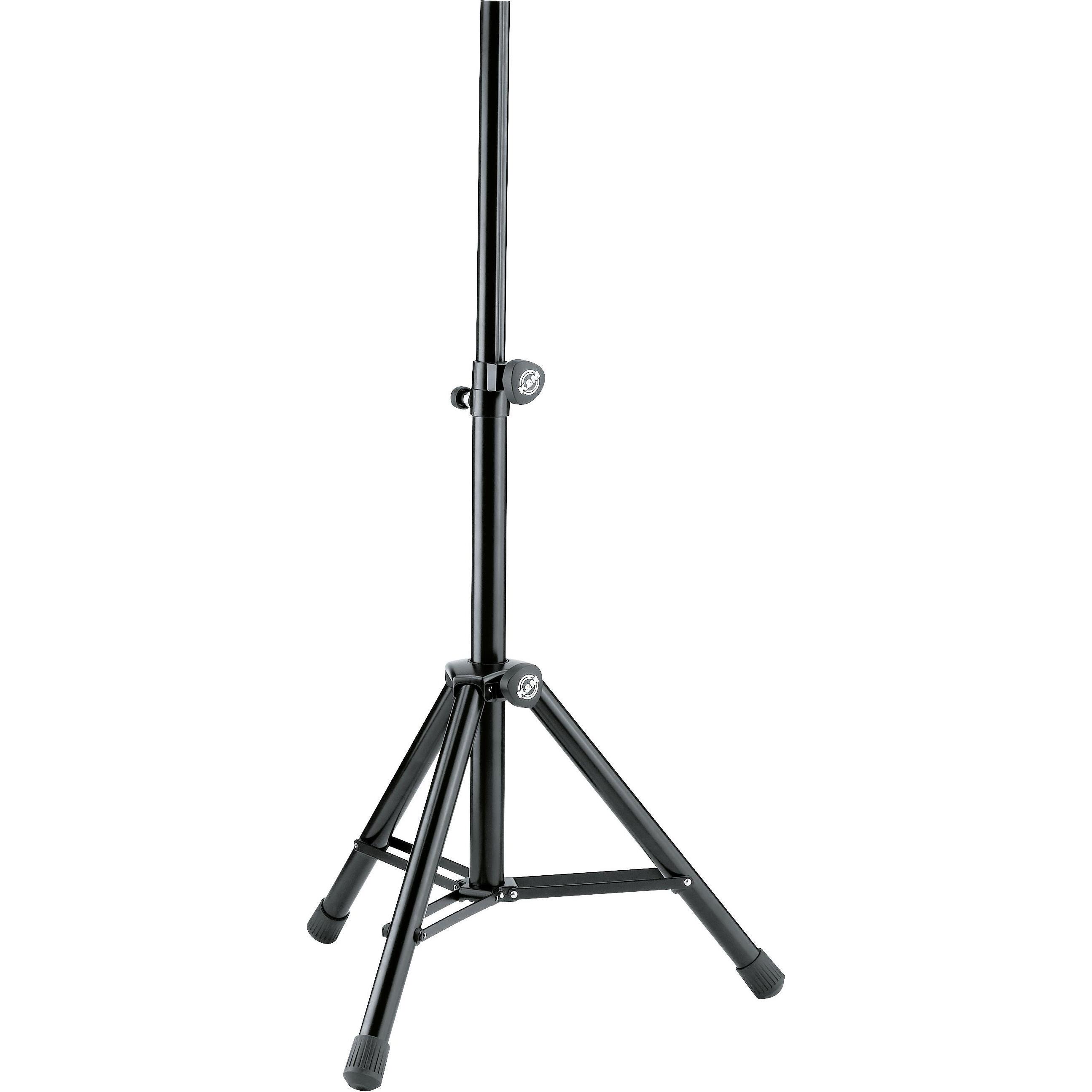 K&M 21455 (Ständer, Höhenverstellbar), Lautsprecher Ständer + Wandmontage, Schwarz