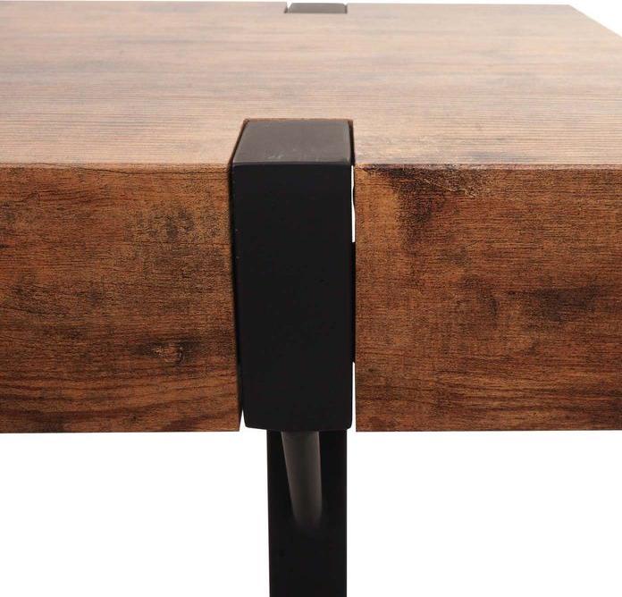 Produktbild Mendler TV-Rack HWC-L54, Metall 42x120x40cm dunkle Wildeiche