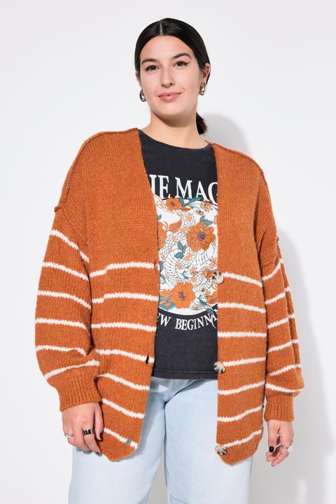 Produktbild Studio Untold Strickjacke, oversized, Bretonstreifen, Langarm (46, 48)