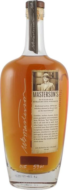 Image du produit 35 Maple Street 10 ans Masterson's Straight (Rye Whisky, 1 x 75 cl)