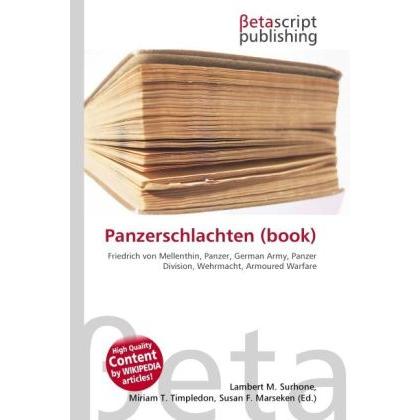 Panzerschlachten (book), Fachbücher