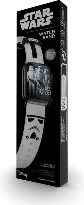 Actual product image Moby Fox Star Wars - Apple Watch Armband 38/40/41/42/44/45/49 mm (Stormtrooper 3D) (Silicone)