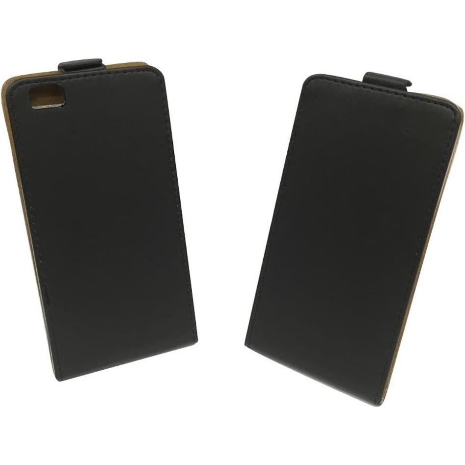 Thumbnail - König Design Huawei P8 Lite Handy Tasche Flip Case Cover Schutz Hülle Etui Wallet Schwarz Neu (Huawei P8 Lite), Smartpho...