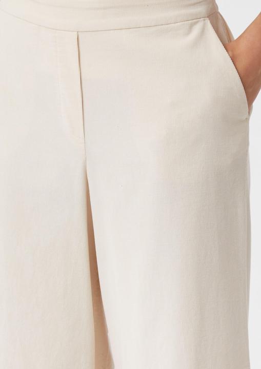 Actual product image Comma Hose Wide-Leg-Hose aus Feincord mit Elastikbund (44)