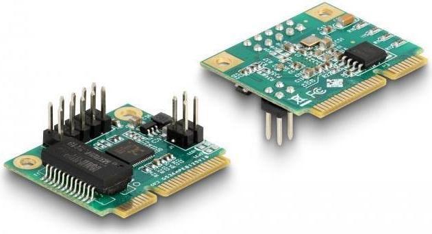 Actual product image Delock Mini PCIe I/O PCIe half size 1 x RJ45 2.5 Gigabit LAN (Ethernet, Mini PCI Express, PCIe)