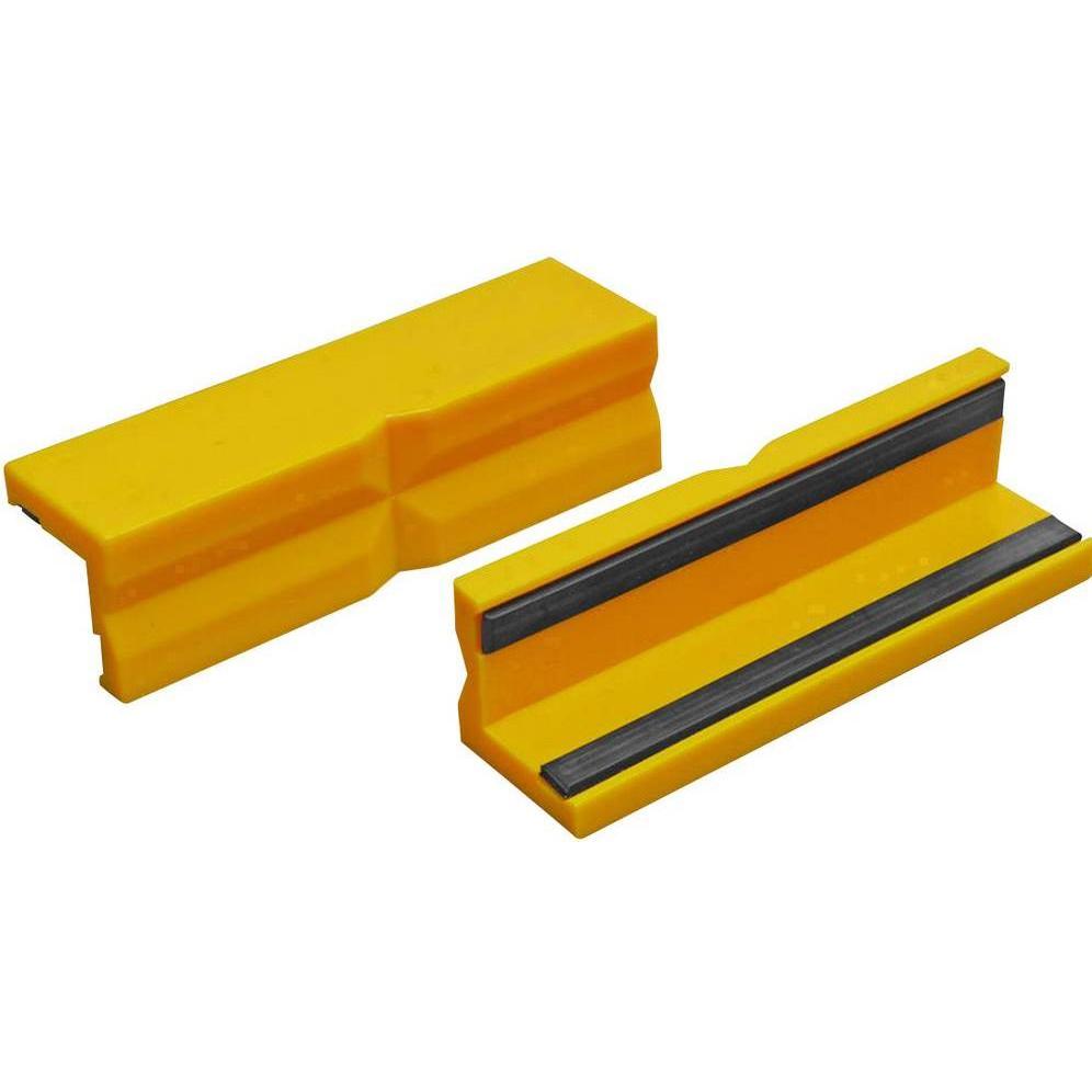 Bernstein, Schraubstock + Zwinge, SchonbackenKunststoffMagnetFarbegelb1beausStück (150 mm)