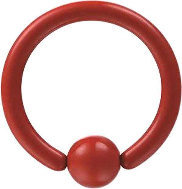 Immagine prodotto Star Piercing Anello di chiusura a micropalla Rosso Fuoco (senza ottone, Acciaio chirurgico 316L)