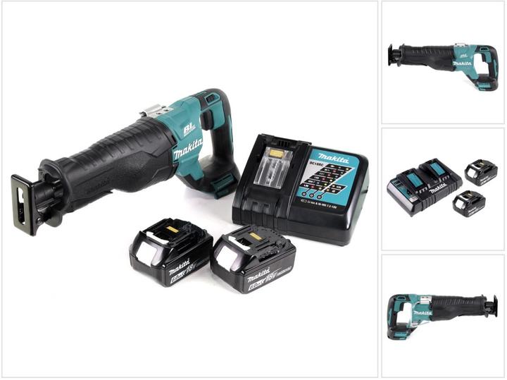 Produktbild Makita DJR 187 Akku Reciprosäge 18 V Brushless Säbelsäge + 2x 6,0 Ah Akku + Ladegerät